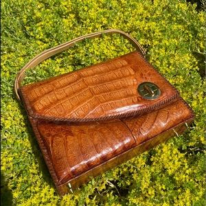 GENUINE ALLIGATOR VINTAGE HANDBAG